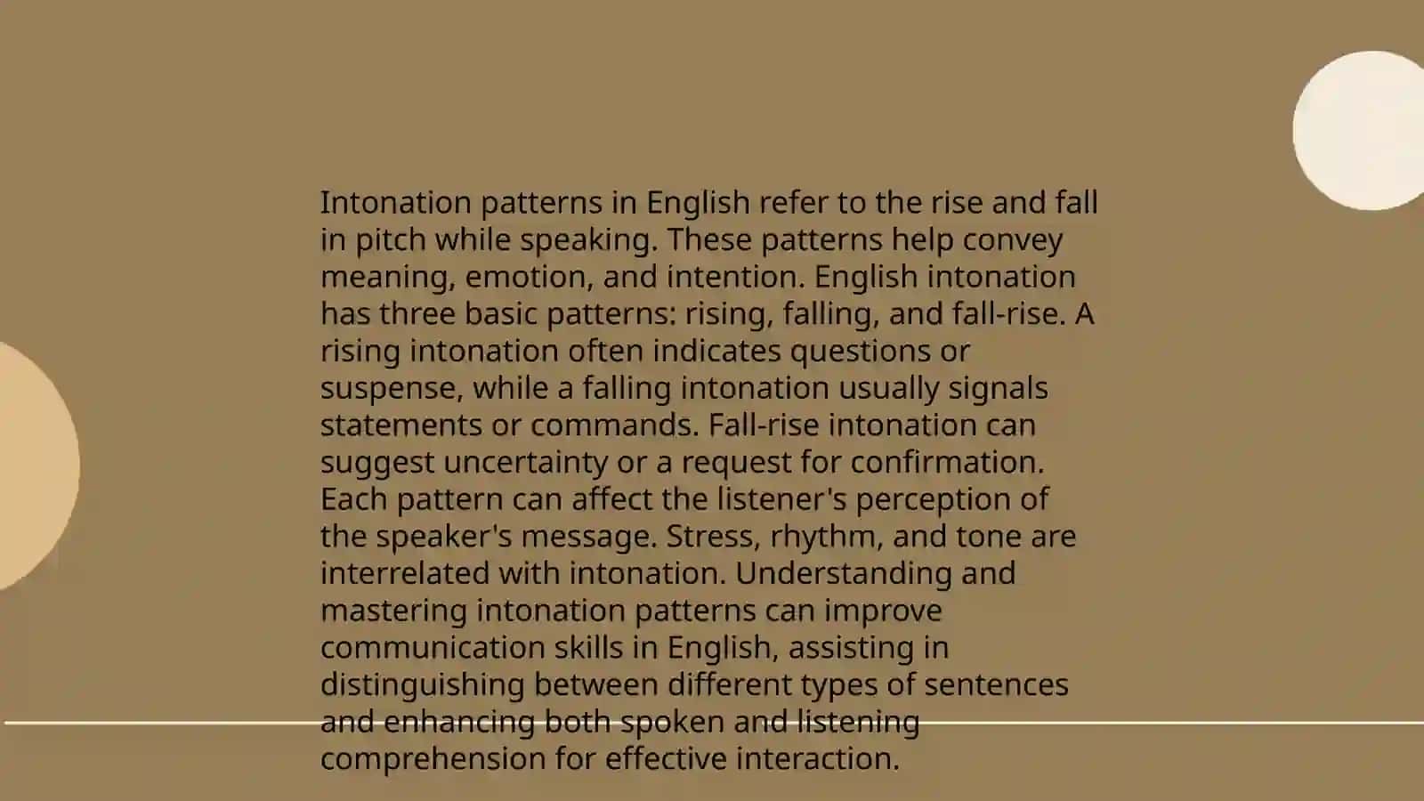Intonation Patterns in English 3