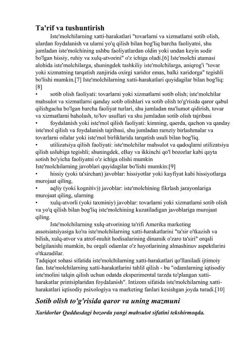 Iste'molchilarning xatti-harakatlari 3