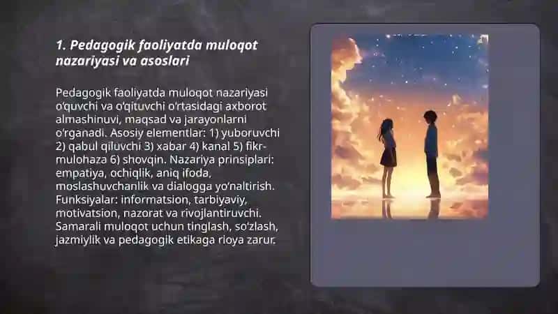 Pedagogik faoliyatda muloqot 3