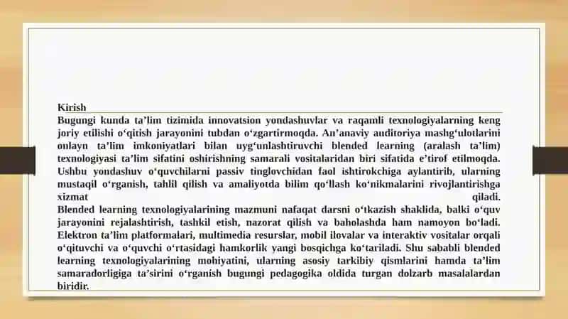 Blended learning texnologiyalari mazmuni 3
