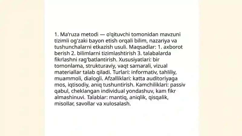 Taʼlimning ogʻzaki metodlari 3