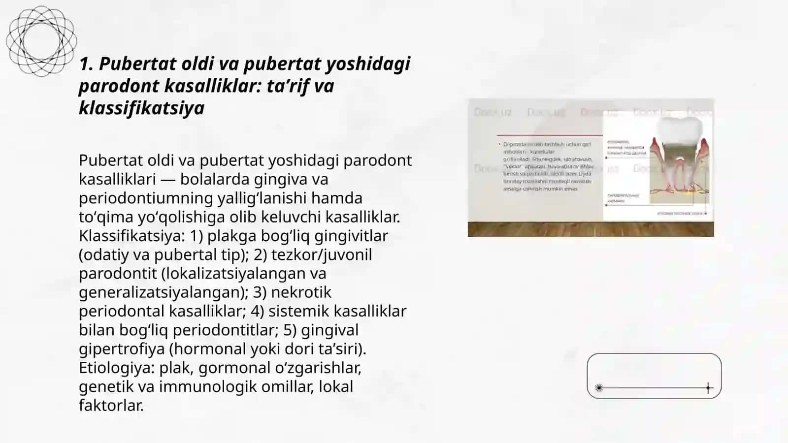 Pubertat oldi va pubertat yoshidagi parodont kasalliklar 3