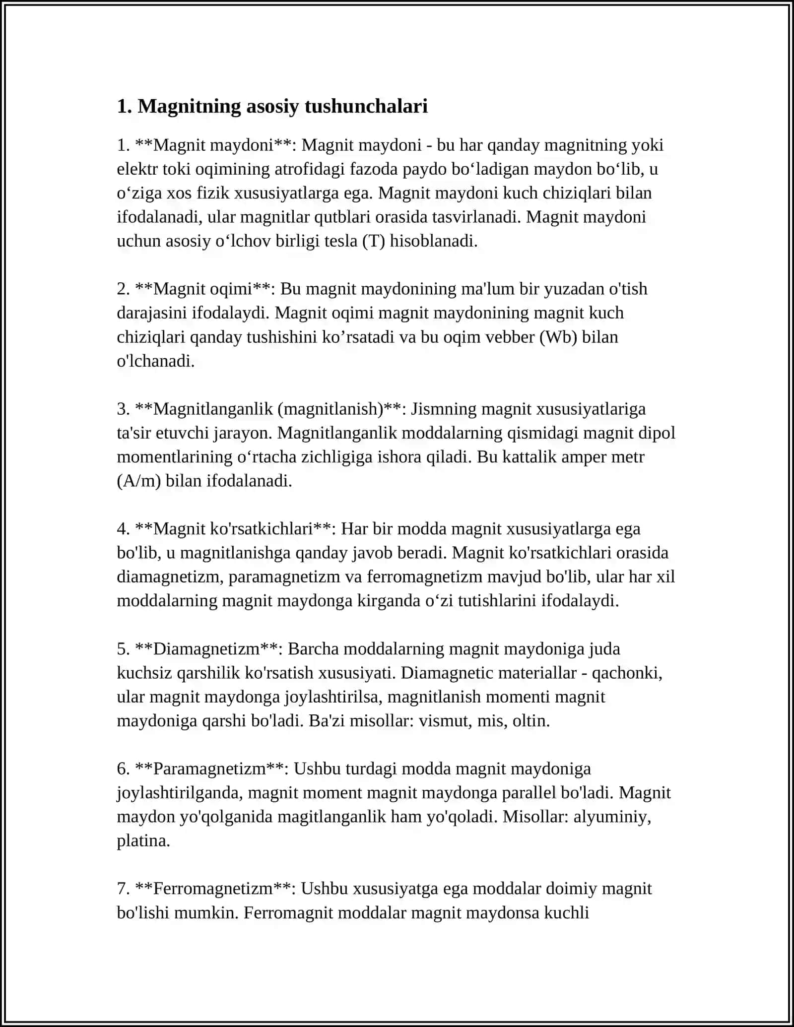 MAGNIT MATERIALLAR 3
