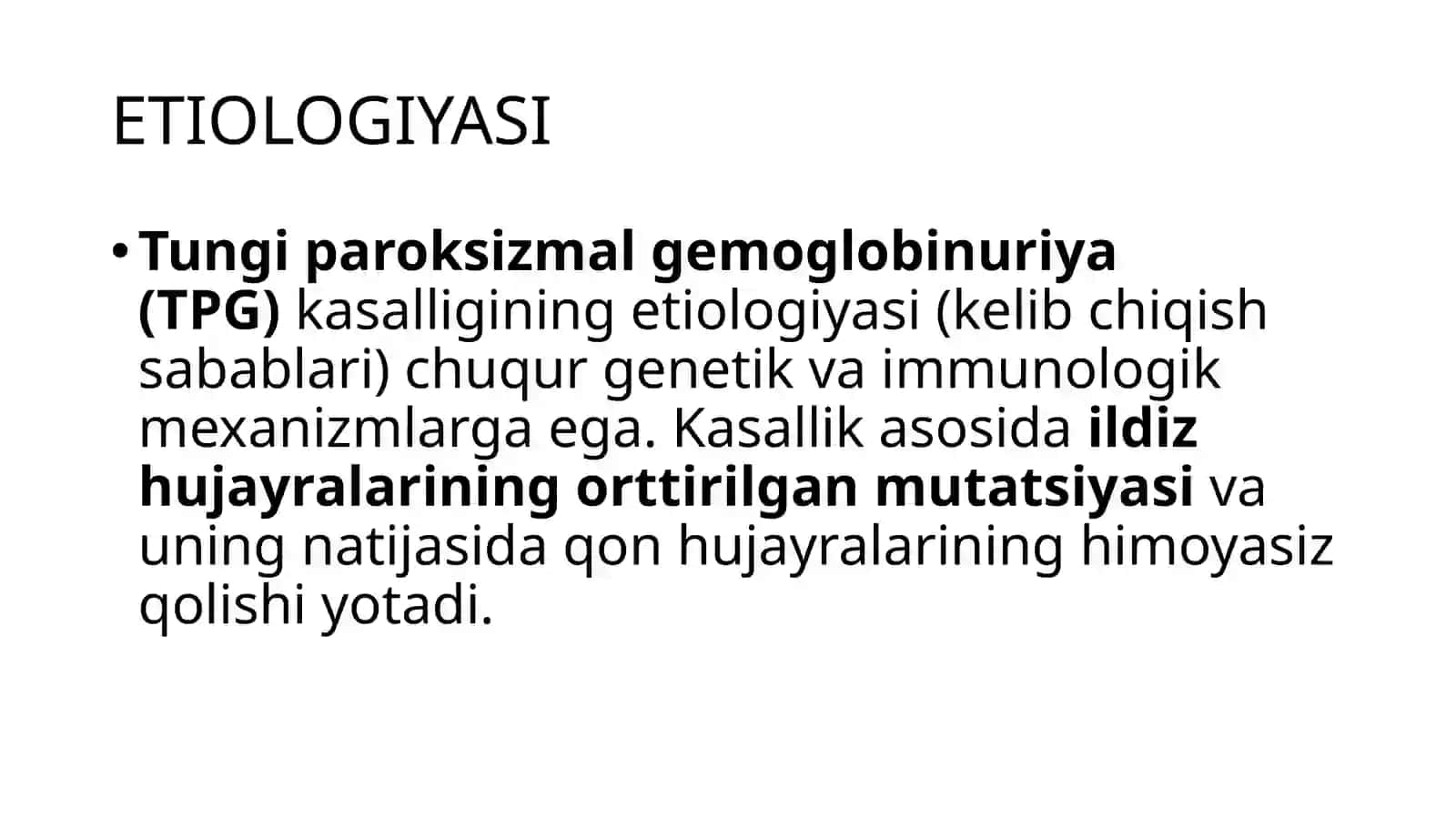 TUNGI PAROKSIZMAL GEMOGLOBINURIYA 3