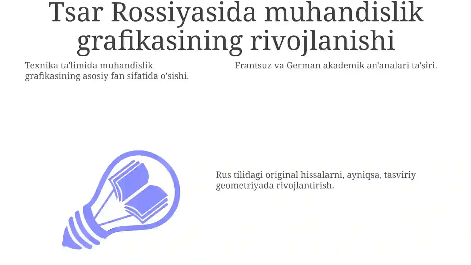 Rusiyada Tasviriy Geometriya va Muhandislik Grafika 3
