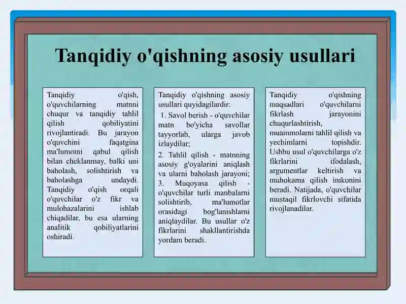 Tanqidiy o'qish va eslatmalar bilan ishlashning muhim jihatlari 3