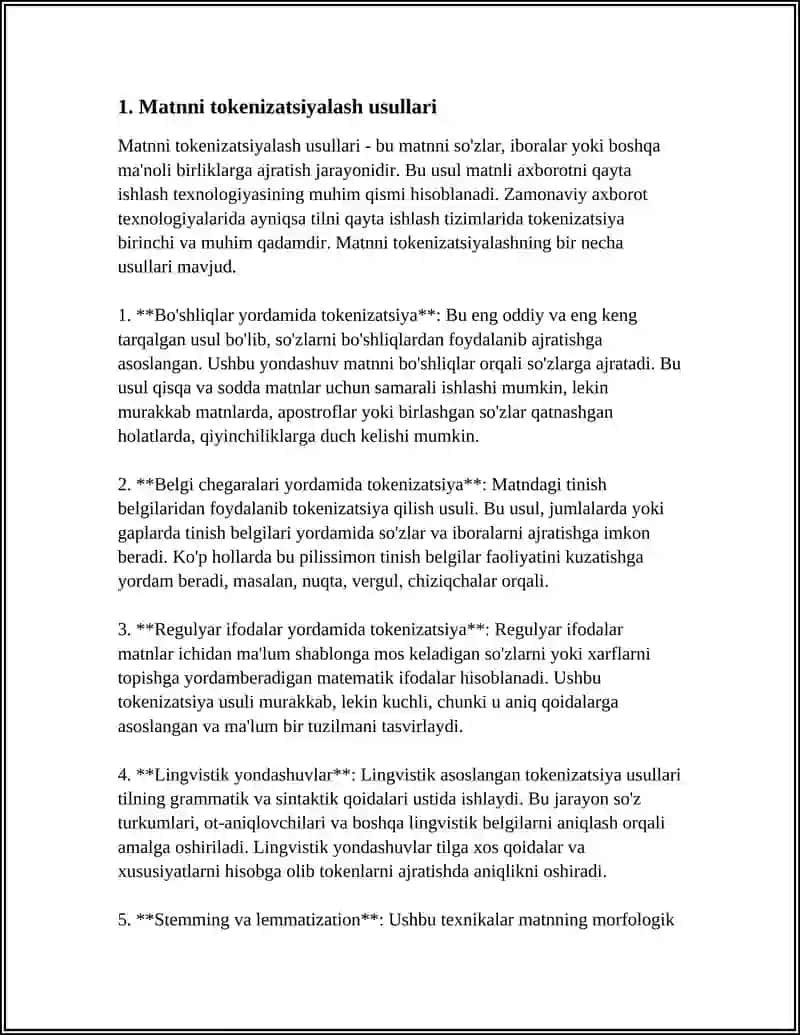 MATNLI AXBOROTNI QAYTA ISHLASH TEXNALOGIYASI 3