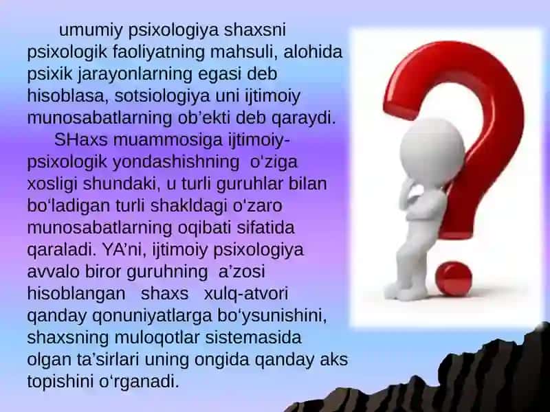 IJTIMOIY PSIXOLOGIYADA SHAXS MUAMMOSI 3