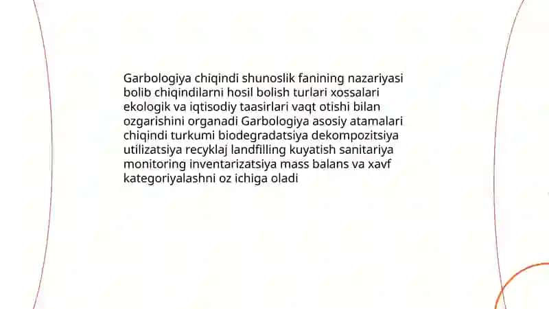 Garbologiya (chiqindi shunoslik) 3