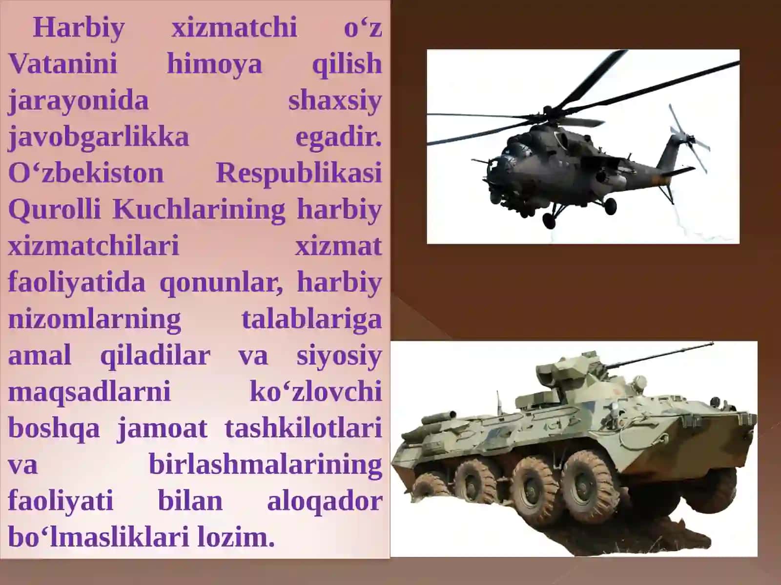 Harbiy xizmatchilar va ular orasidagi munosabatlar 3
