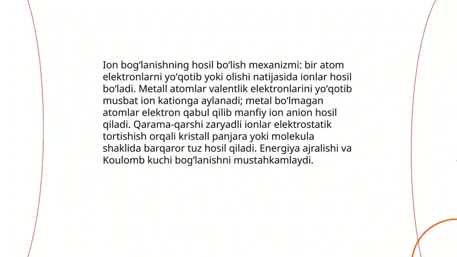 Kimyoviy bogʻlanishning hosil boʻlishi 3