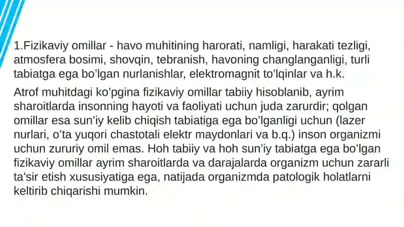 Atrof muhitning gigienik omillari 3