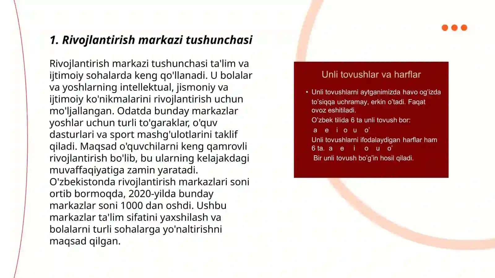Rivojlantirish markazlarning tasnifi 3
