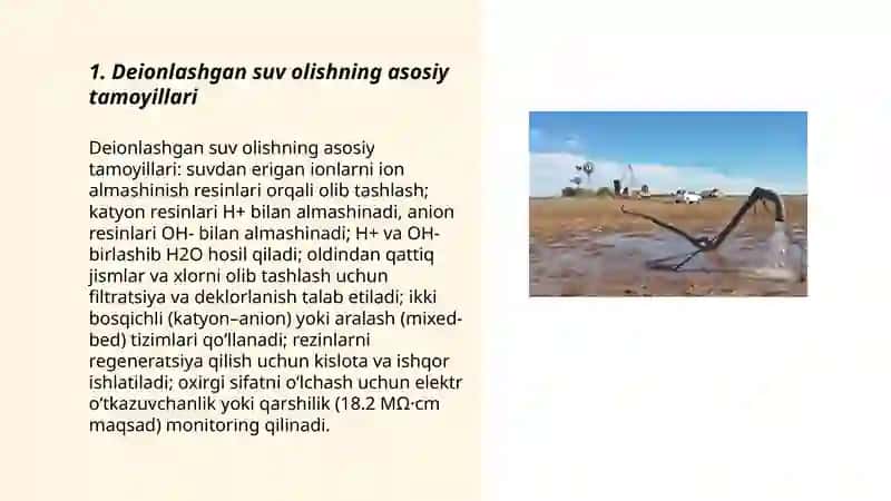 Deionlashgan suv olish texnologiyasi 3