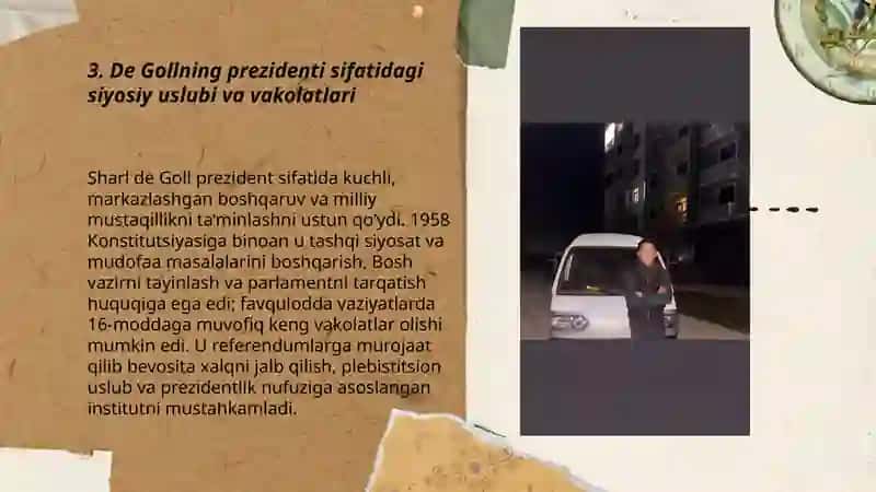 Sharl De Goll siyosati va beshinchi respublika 3