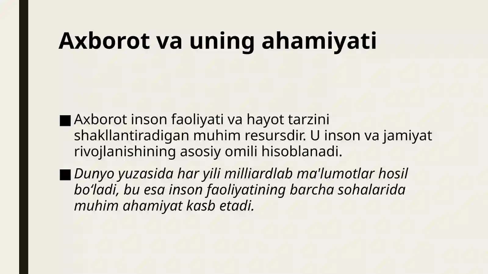 Axborot va uning ahamiyati 3