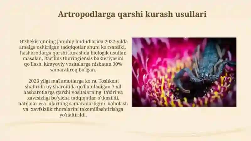Artropodlarga qarshi kurash usullari 3