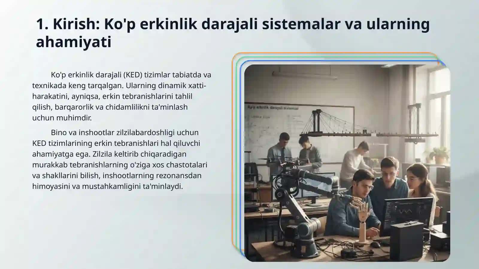 Erkinlik darajasi bir nechta bo’lgan sistemalarning erkin tebranishlar 3