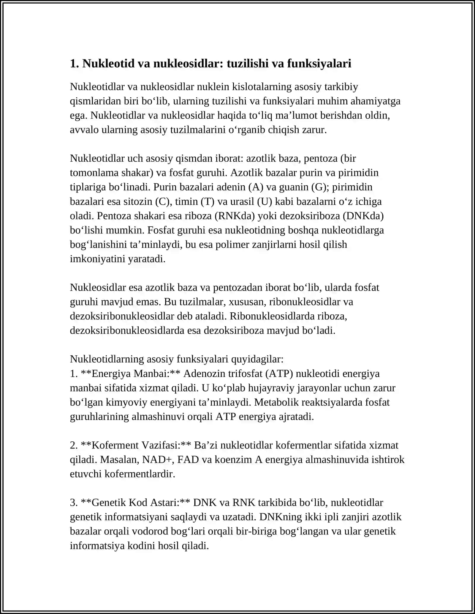 NUKLEIN KISLOTALAR ALMASHINUVI 3