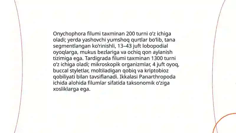 Onychophora va Tardigrada 3