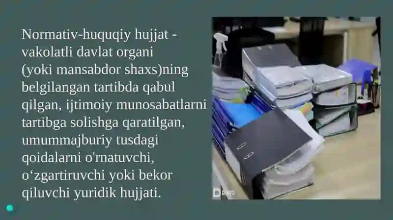 Normativ-huquqiy hujjatlarning hisobini yuritish 3