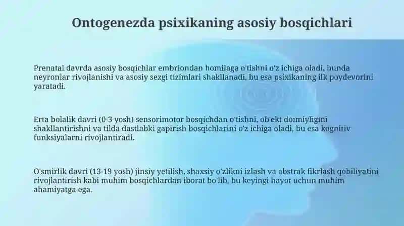 Inson psixikasini ontogenezda rivojlanishi 3