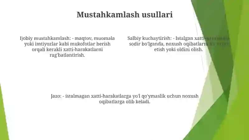 Bolalarni Chiniqtirish Usullari 3