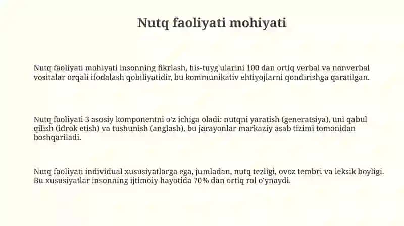 Nutq faoliyati 3