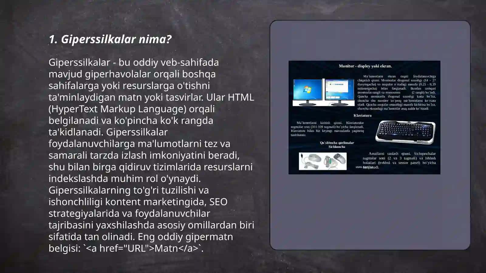 Ms PowerPointda giperssilkalar o’rnatish. Mavzulashtirilgan shablonlar bilan ishlash 3