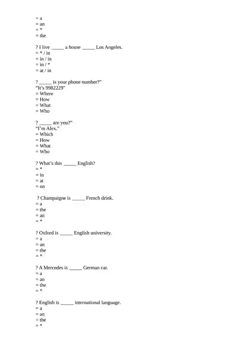 English language 1 (335 MCQs) 3