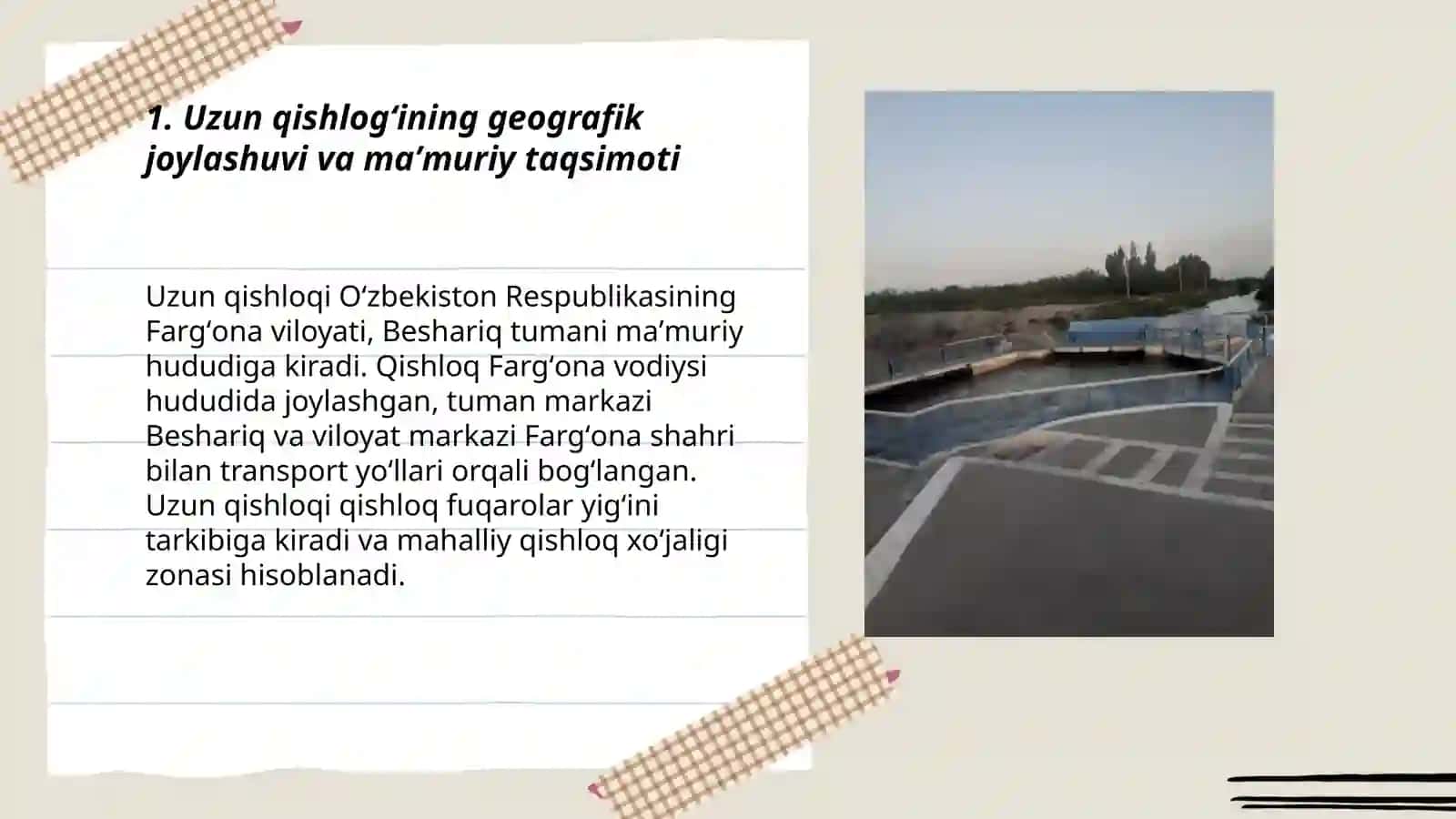 Uzun qishlog'ining tabiiy sharoiti 3