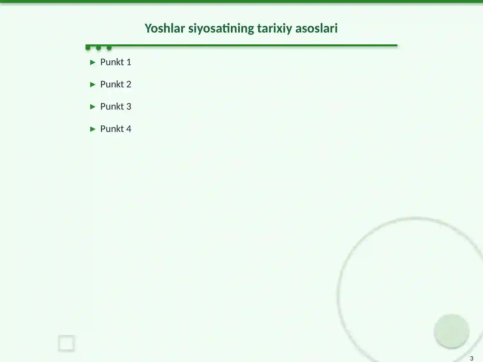 Yoshlar siyosatining tarixiy asoslari 3