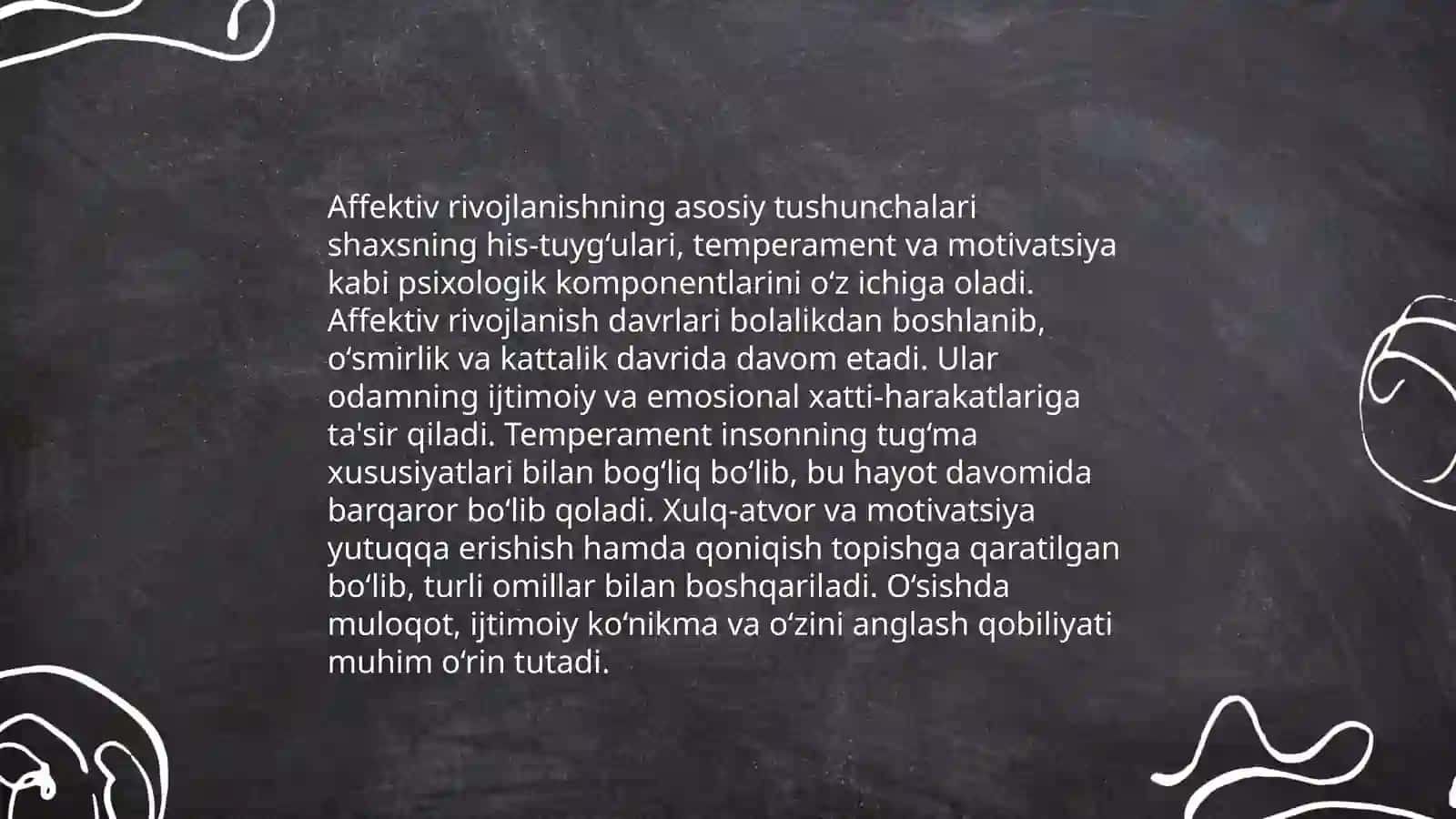 Affektiv rivojlanish bogʻlanib qolishlik 3
