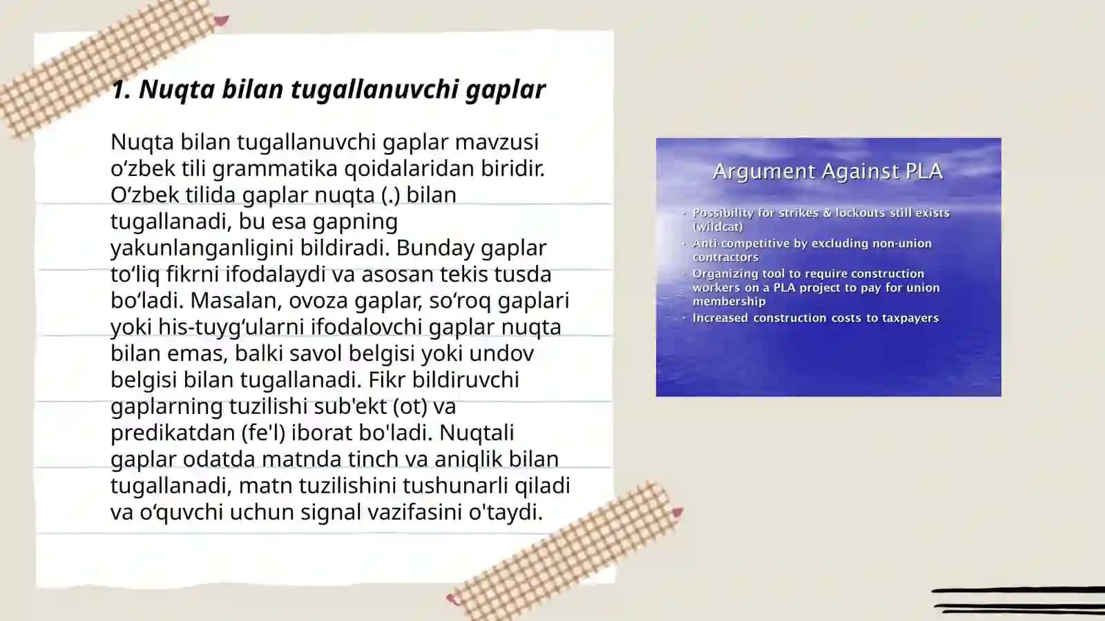 Nuqta bilan tugallanuvchi gaplar 3