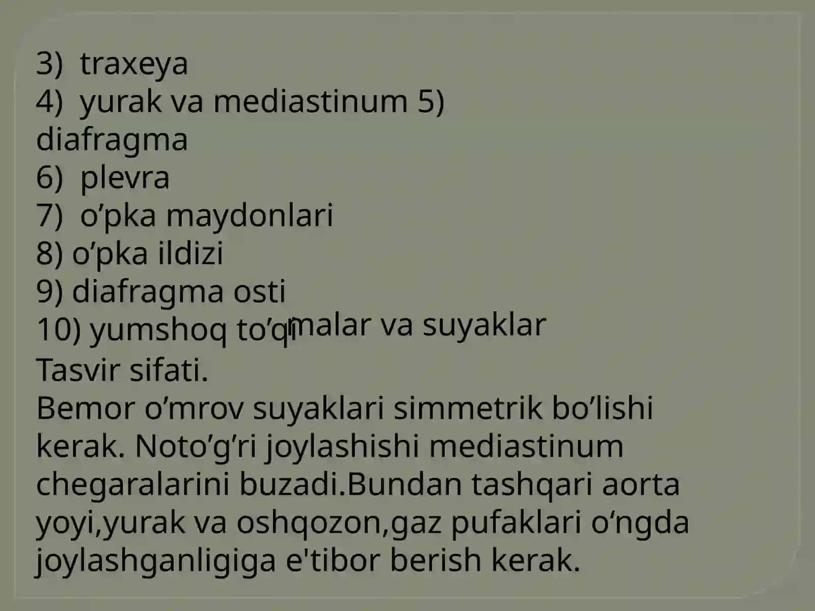 Ko’krak qafasi rentgenografiyasi 3