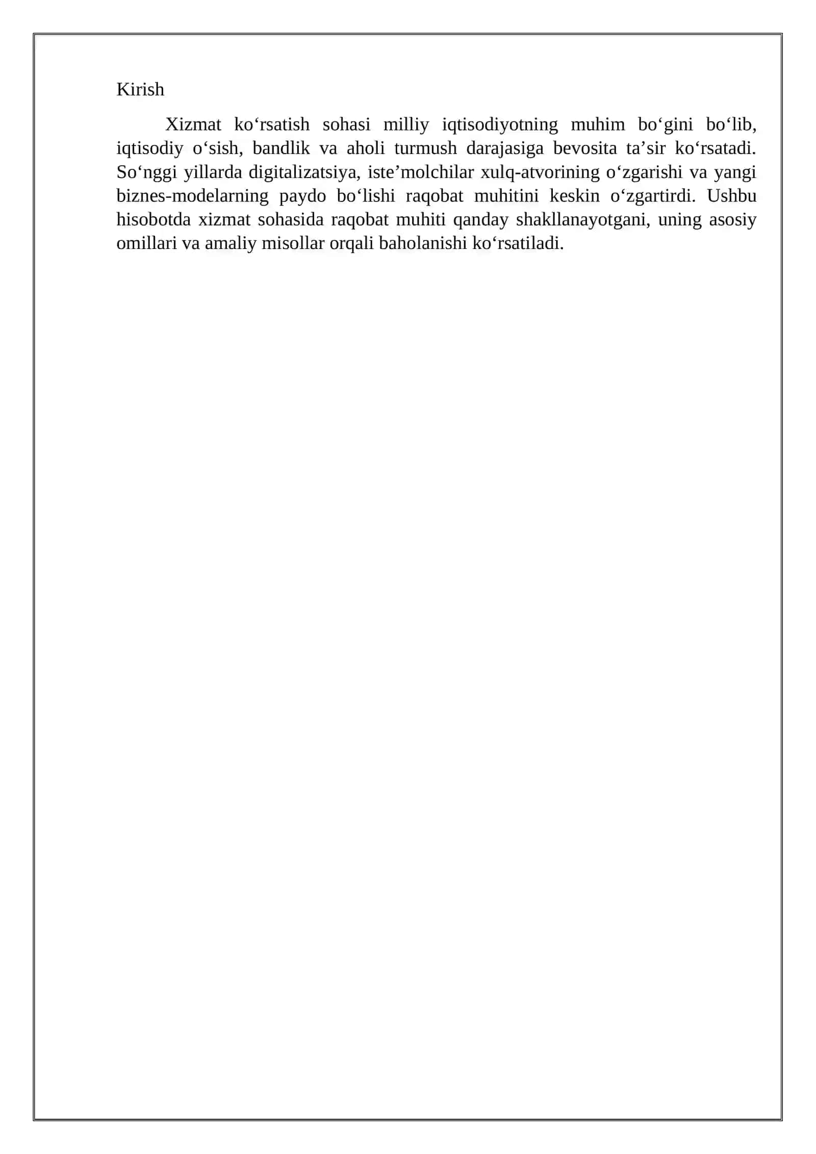 XALQARO NORDIK UNIVERSITETI IQTISODIYOT YO’NALISHI 3