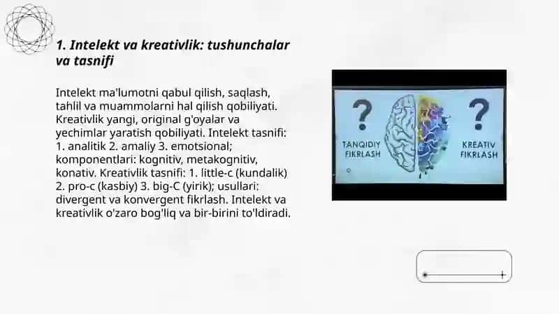 Intelekt va kreativlik 3