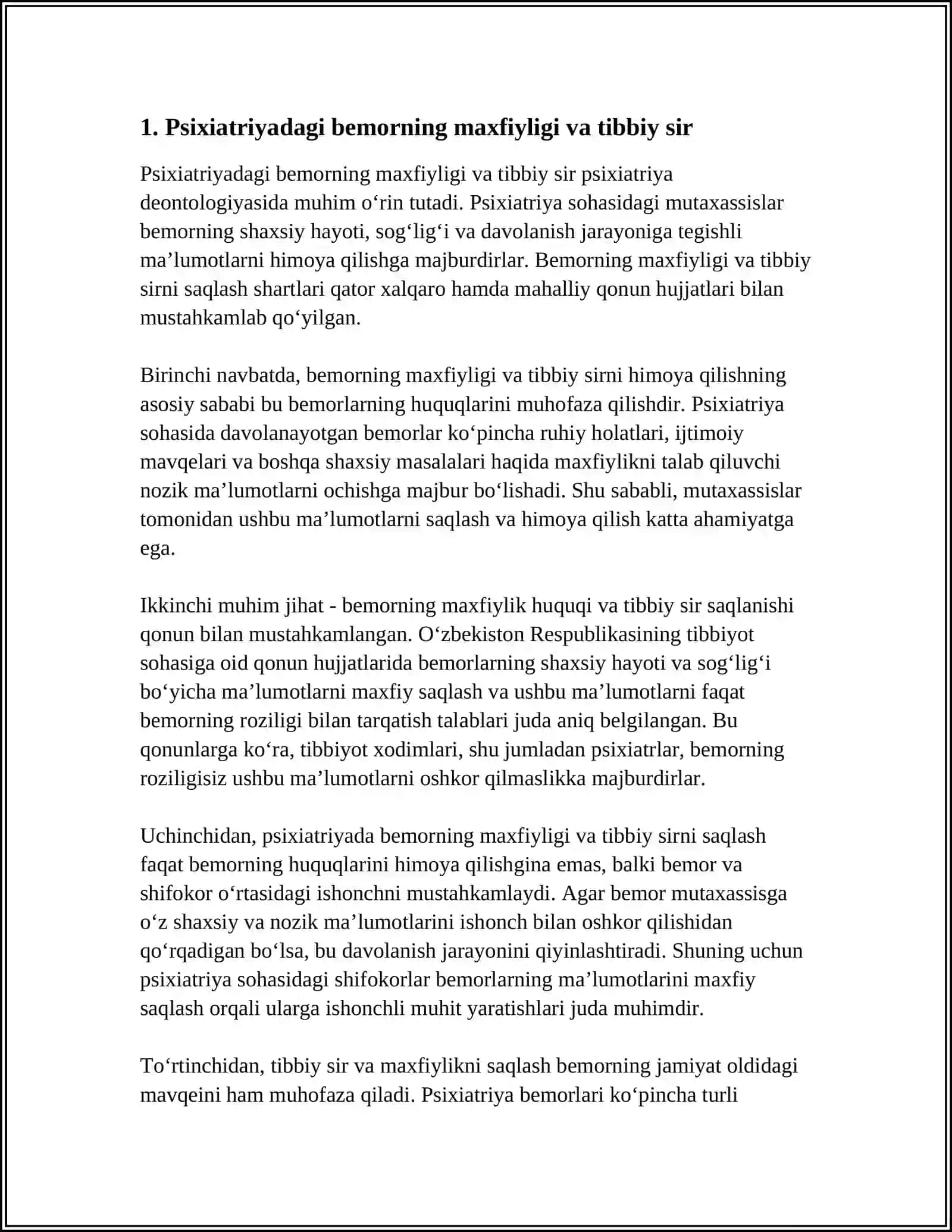 PSIXIATRIYADA DEONTOLOGIYA MASALASI 3