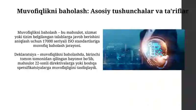 Muvofiqlikni baholash boʻyicha ekspert va auditlar 3