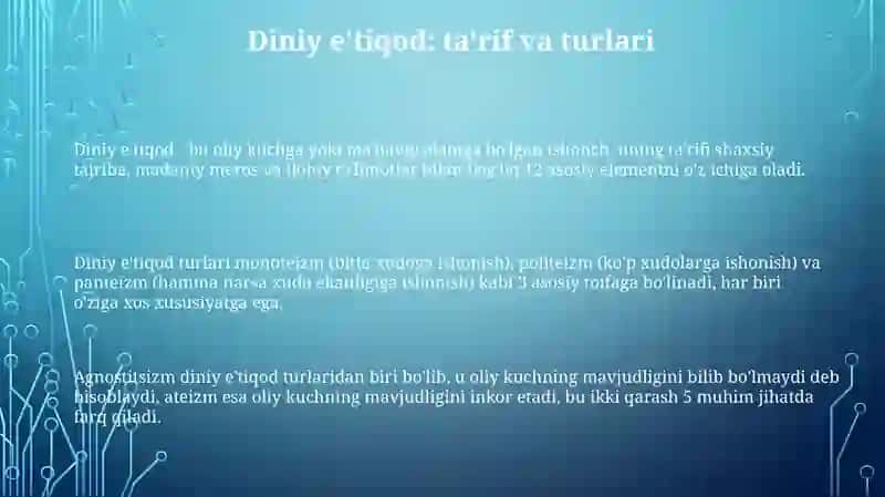 Diniy e'tiqod turlari 3