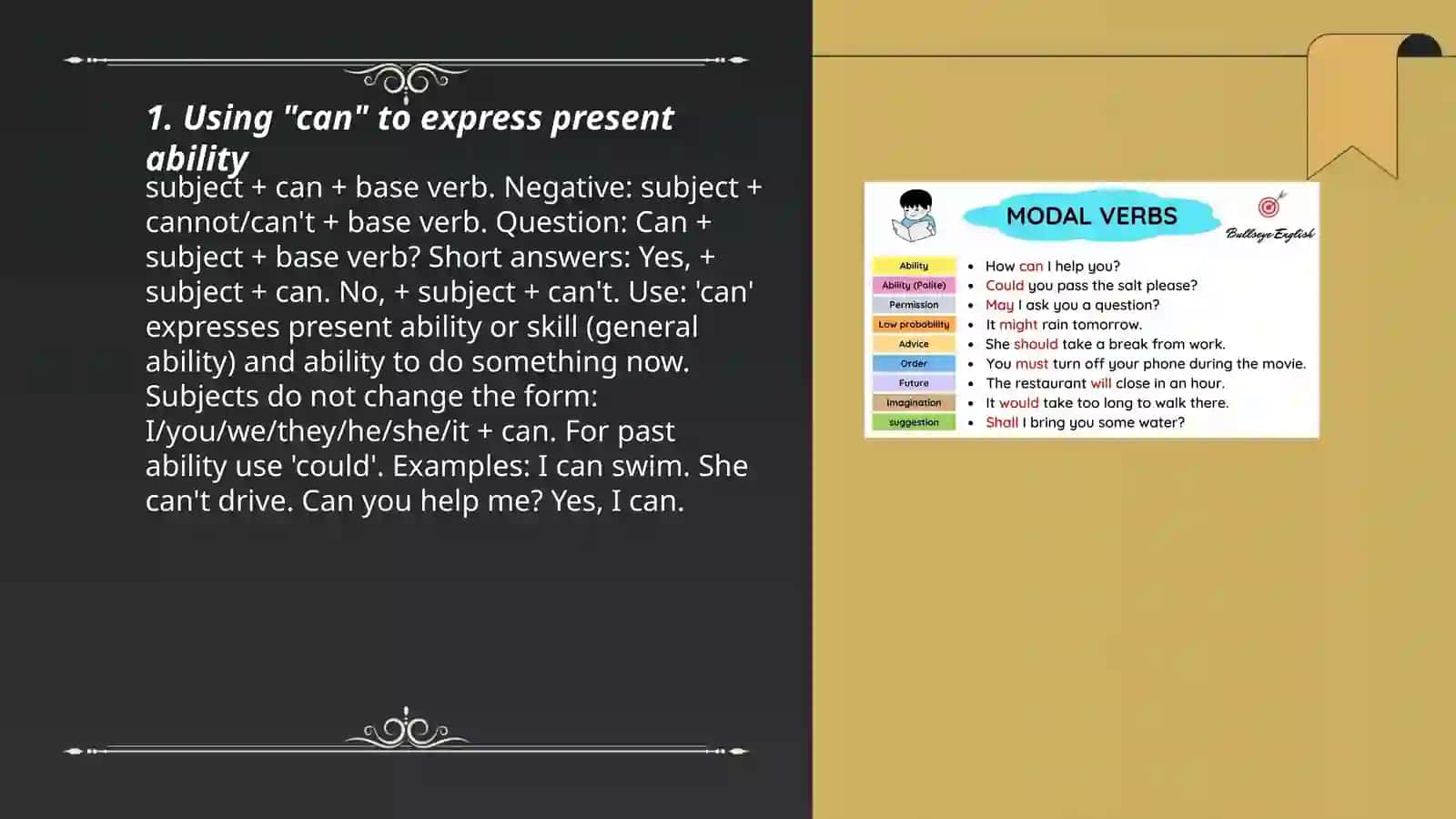 Modals ( ability, permission and advice) 3