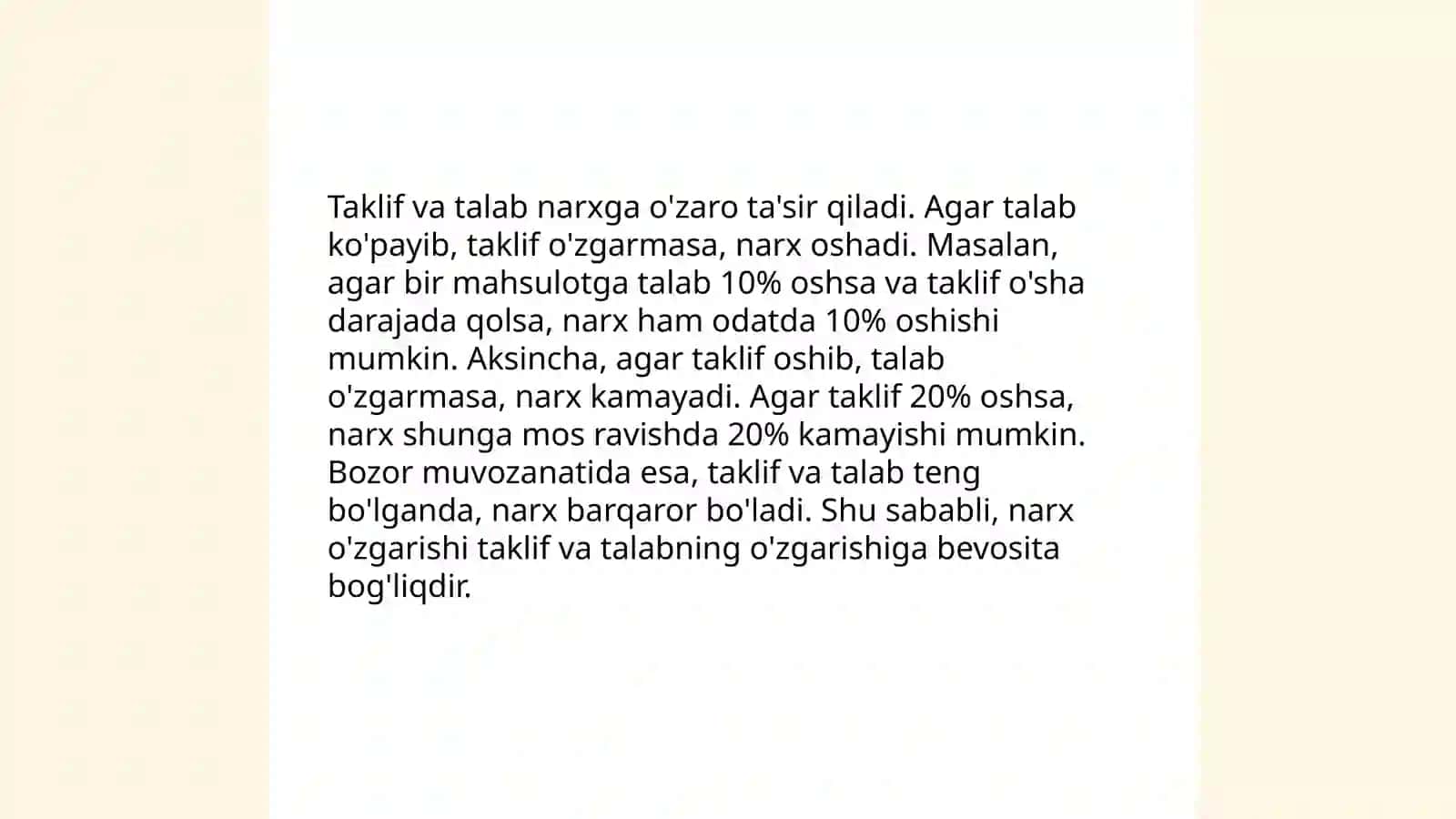Iqtisodiyotda narx va uning shakillanishi 3