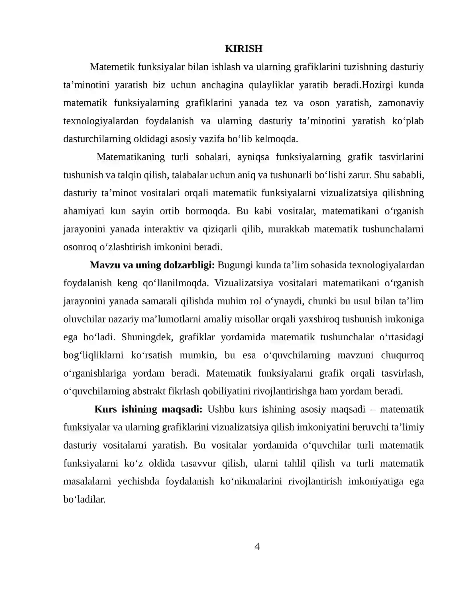 Funksiya grafigini chizish yordamida Windows uchun grafik kankulyator ishlab chiqish 3