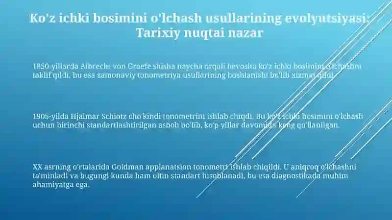 Kontakt va kontaktsiz tonometriya 3