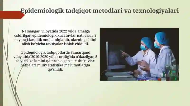 Epidemiologiya fani rivojlanishi 3