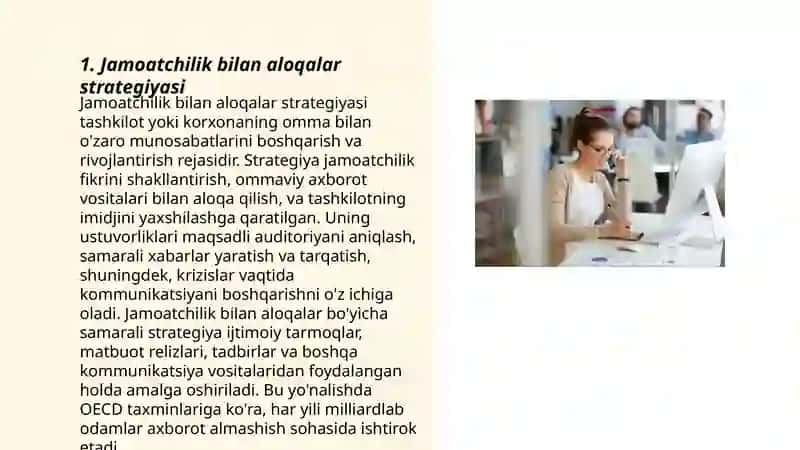 Jamoatchilik bilan aloqalar boshqarish 3