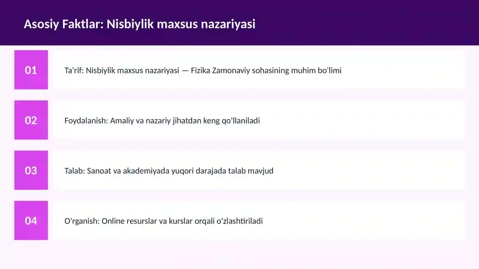 Nisbiylik maxsus nazariyasi 3