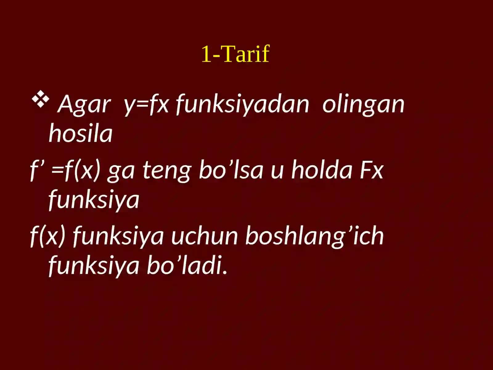 Oliy matematika 3