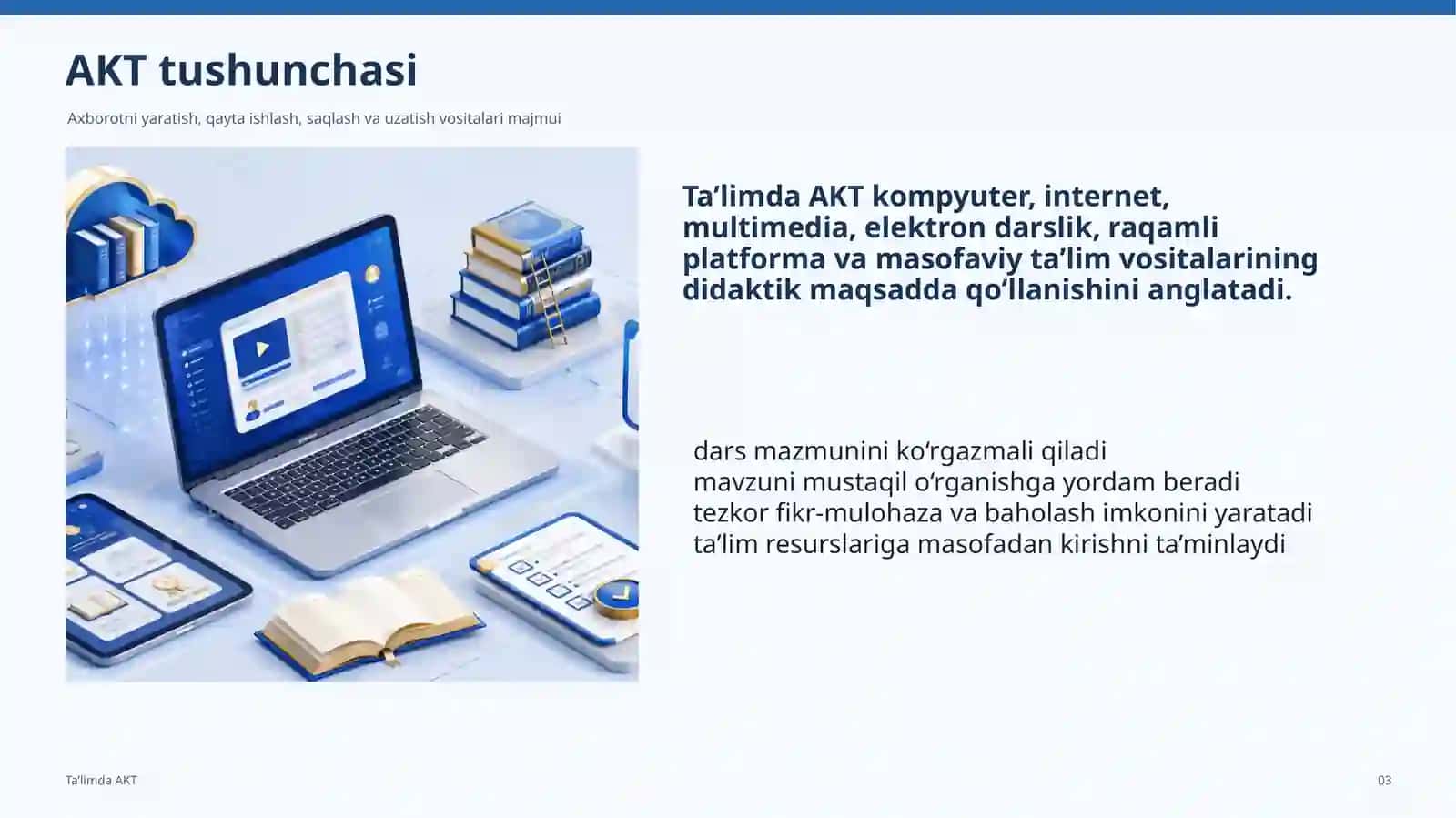 Ta’limda axborot texnologiyalaridan foydalanish 3