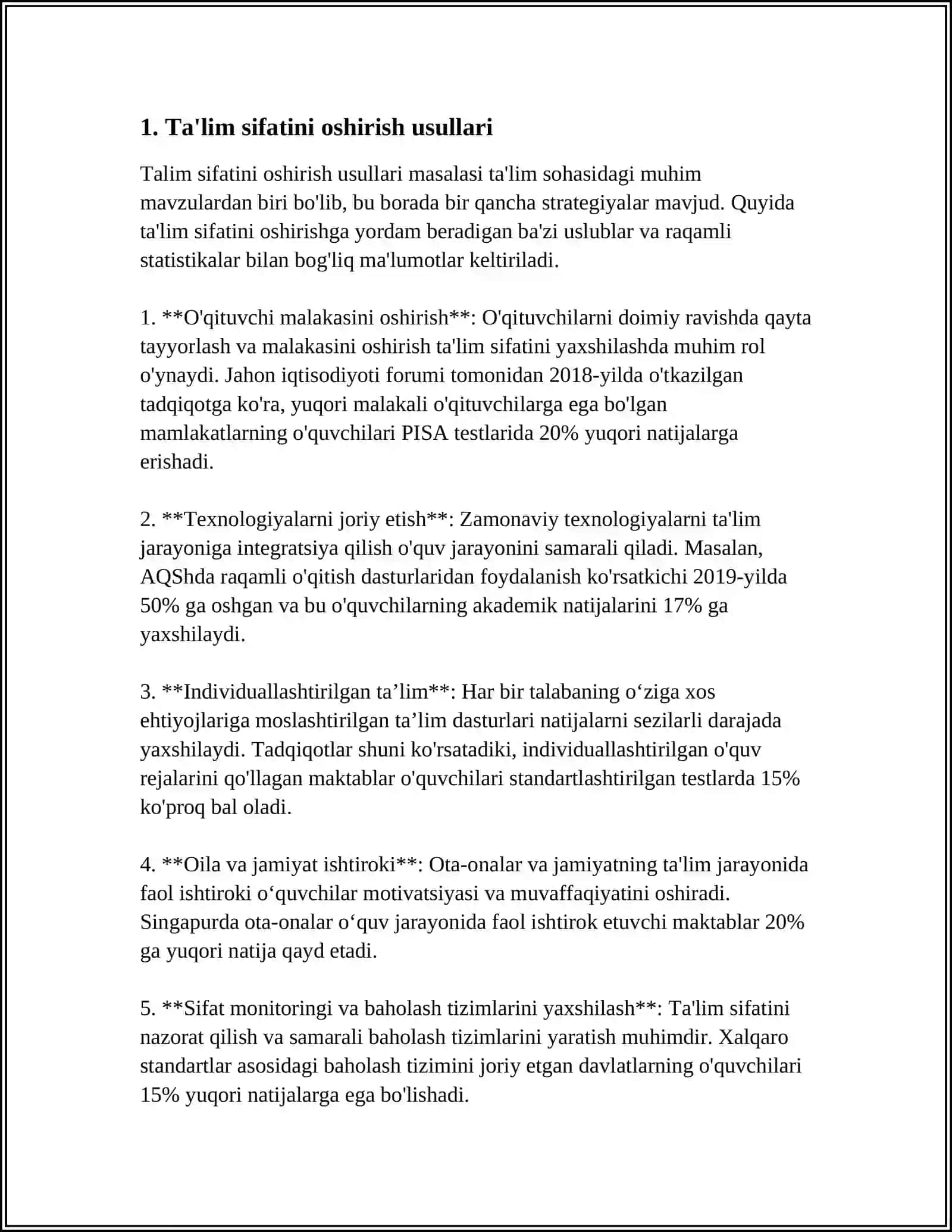 OLIY TA’ LIMDAGI O’ ZGARISHLARNING ASOSIY YO’ NALISHLARI 3